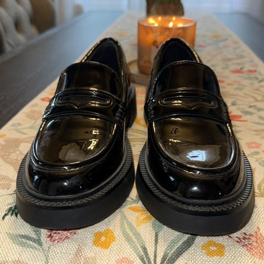 Zara penny loafers worn once